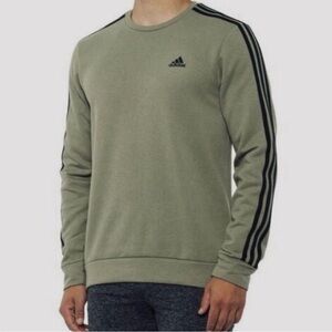 Adidas Men's Primegreen Crew Neck Sweatshirt in Orbit Green
